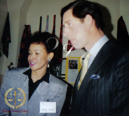 Wendy Souter, Founder, with HRH Prince Charles at the opening in 1988